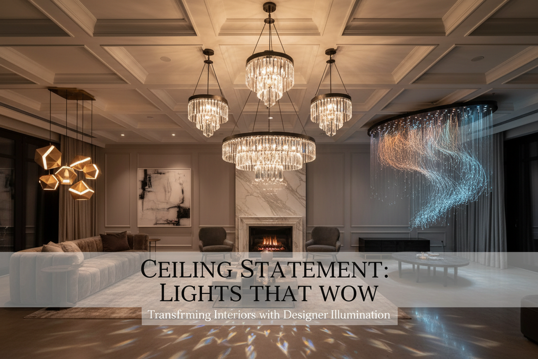 7 Statement Ceiling Lights That Wow Guests