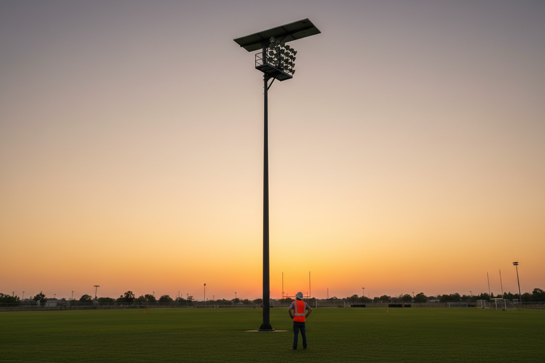 Contractor's Guide: Installing 50W Solar LED Stadium Light