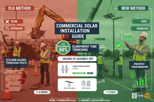 Commercial Solar Street Light Installation Guide for Electrical Contractors
