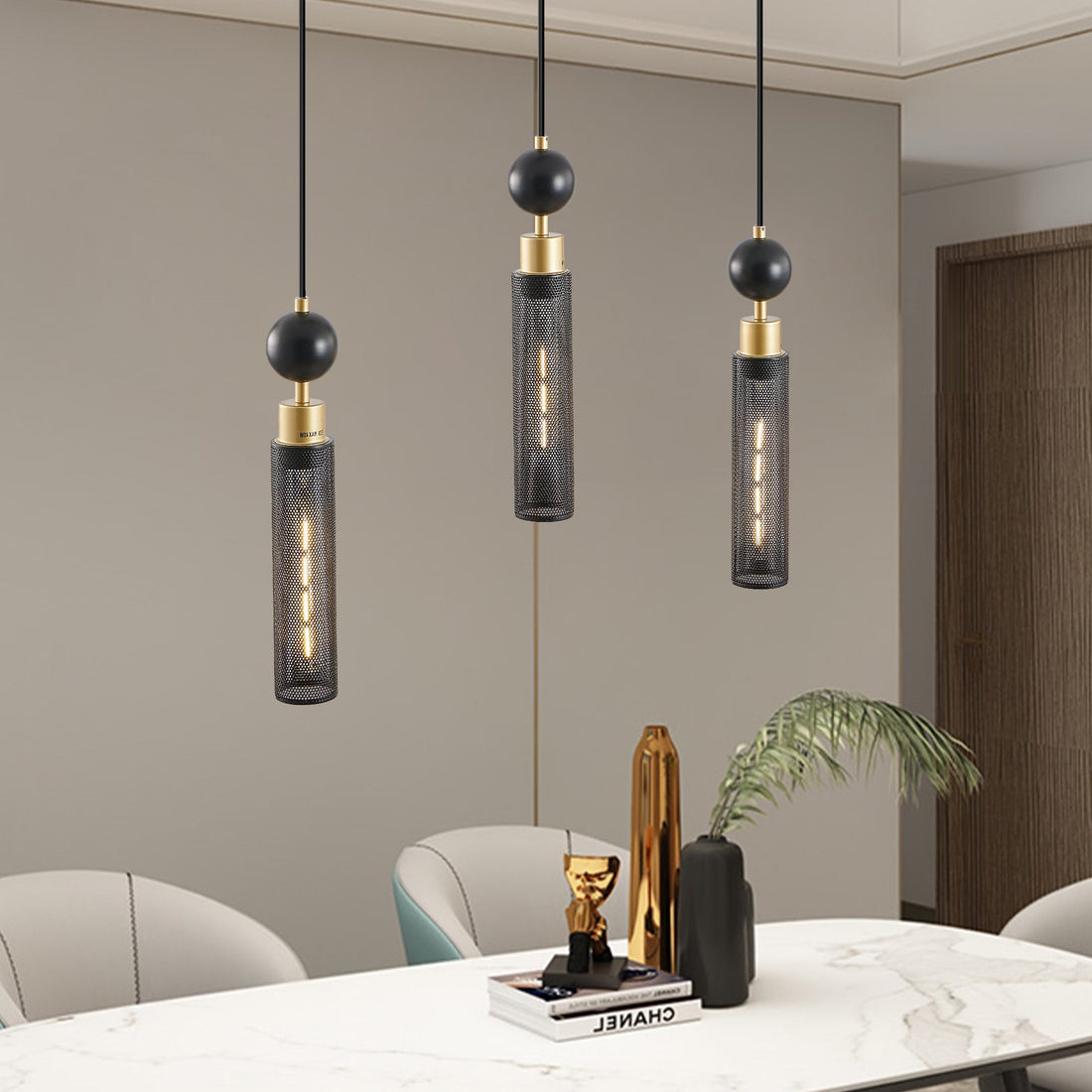 Black and Gold Light Fixtures: Luxury Interior Trends