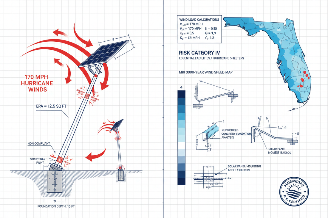 Florida AASHTO Wind Load Requirements for Solar Street Light Installations