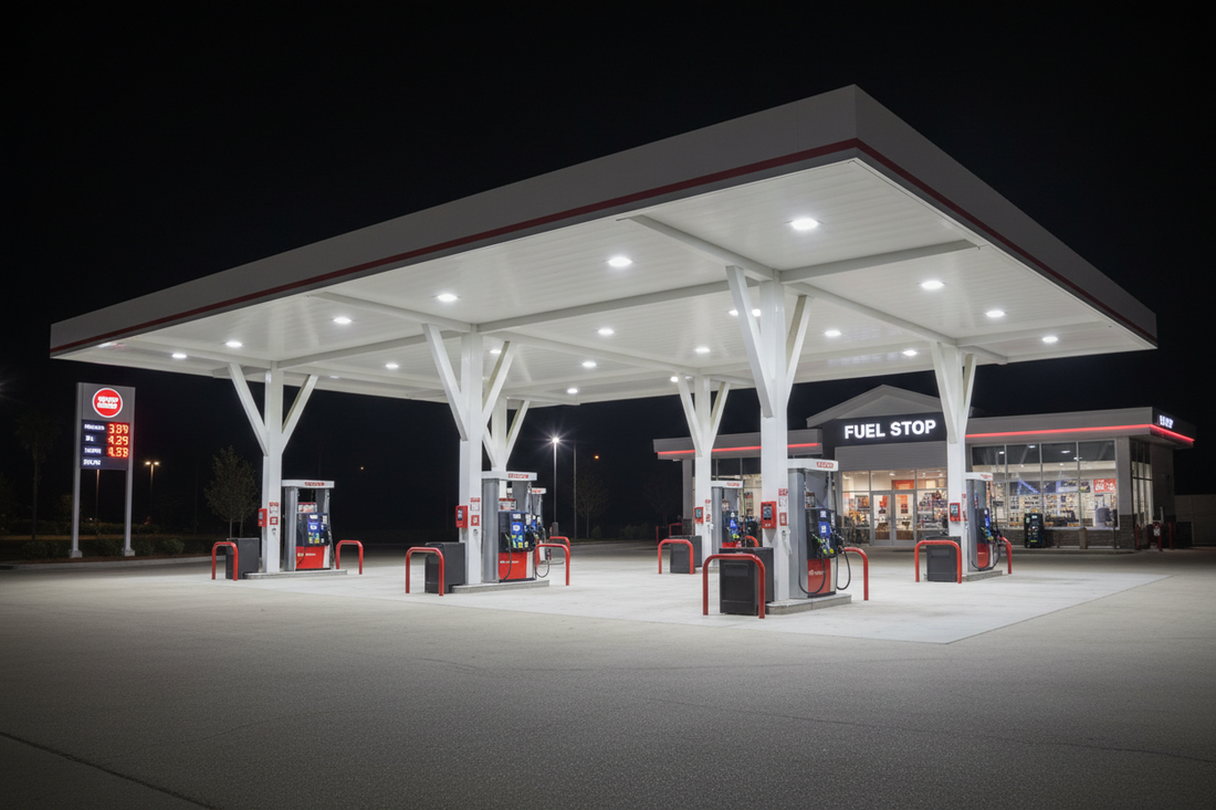 How to Choose the Best Commercial Canopy Lights for Retail & Gas Stations