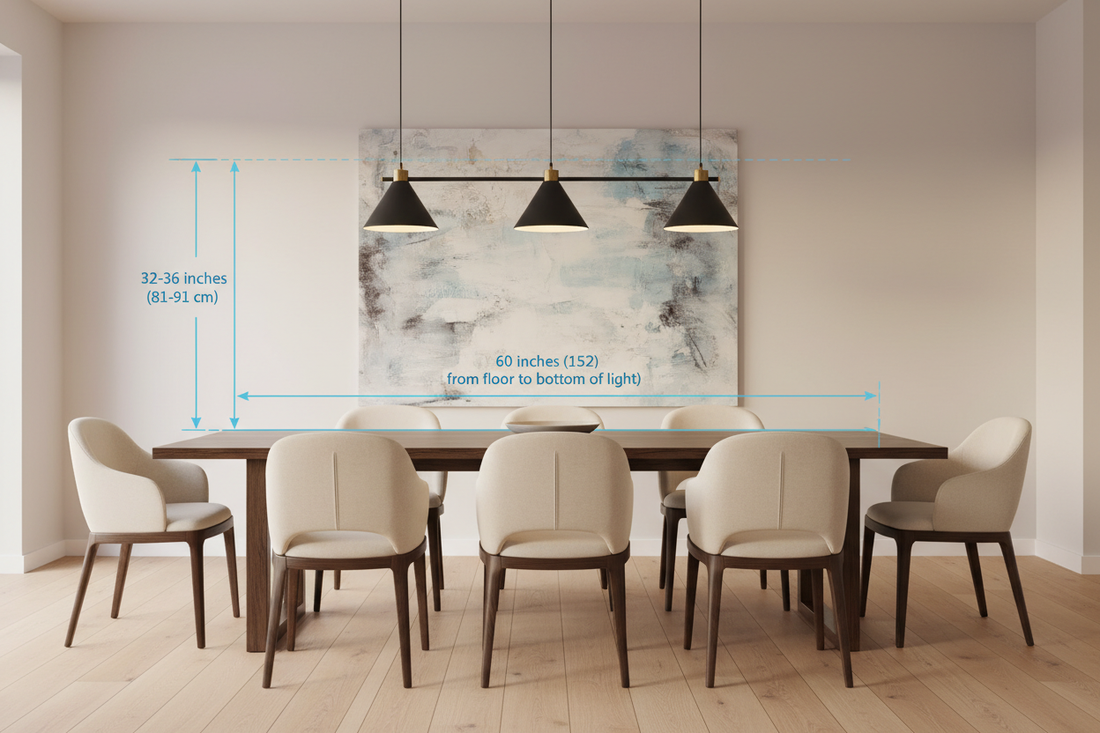 How to Find the Perfect Dining Pendant Height for Your Table