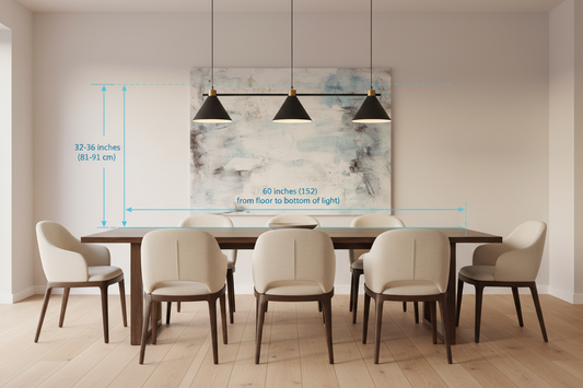 How to Find the Perfect Dining Pendant Height for Your Table