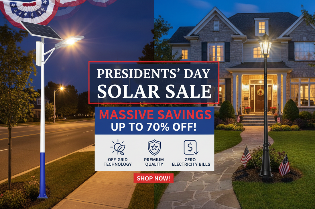 Presidents' Day Sale Preview: Best Deals on Solar Street Lights & Outdoor Lighting