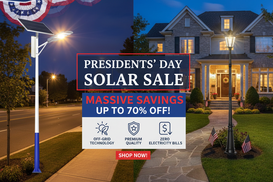 Presidents' Day Sale Preview: Best Deals on Solar Street Lights & Outdoor Lighting