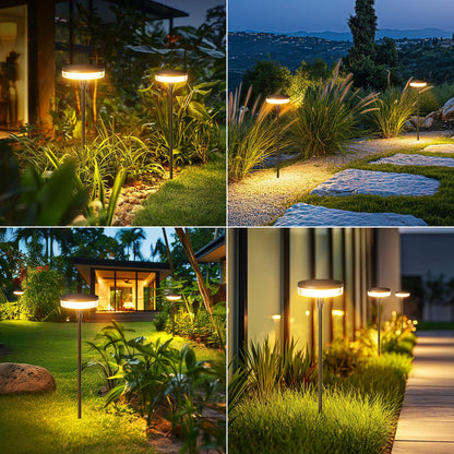 Solar Waterproof Lawn Lights - 12 Hours Warm Light