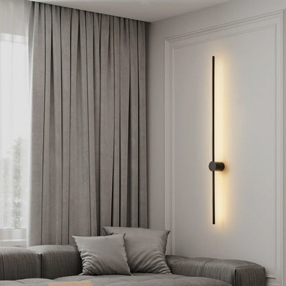 Rotatable Minimalist Long Strip Light Luxury Wall Lamp Simple Modern Living Room