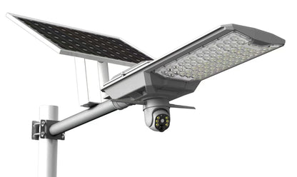 600W Solar CCTV Camera System: 4MP Ball, Auto Tracking, 340° Pan, WiFi/4G, IP66