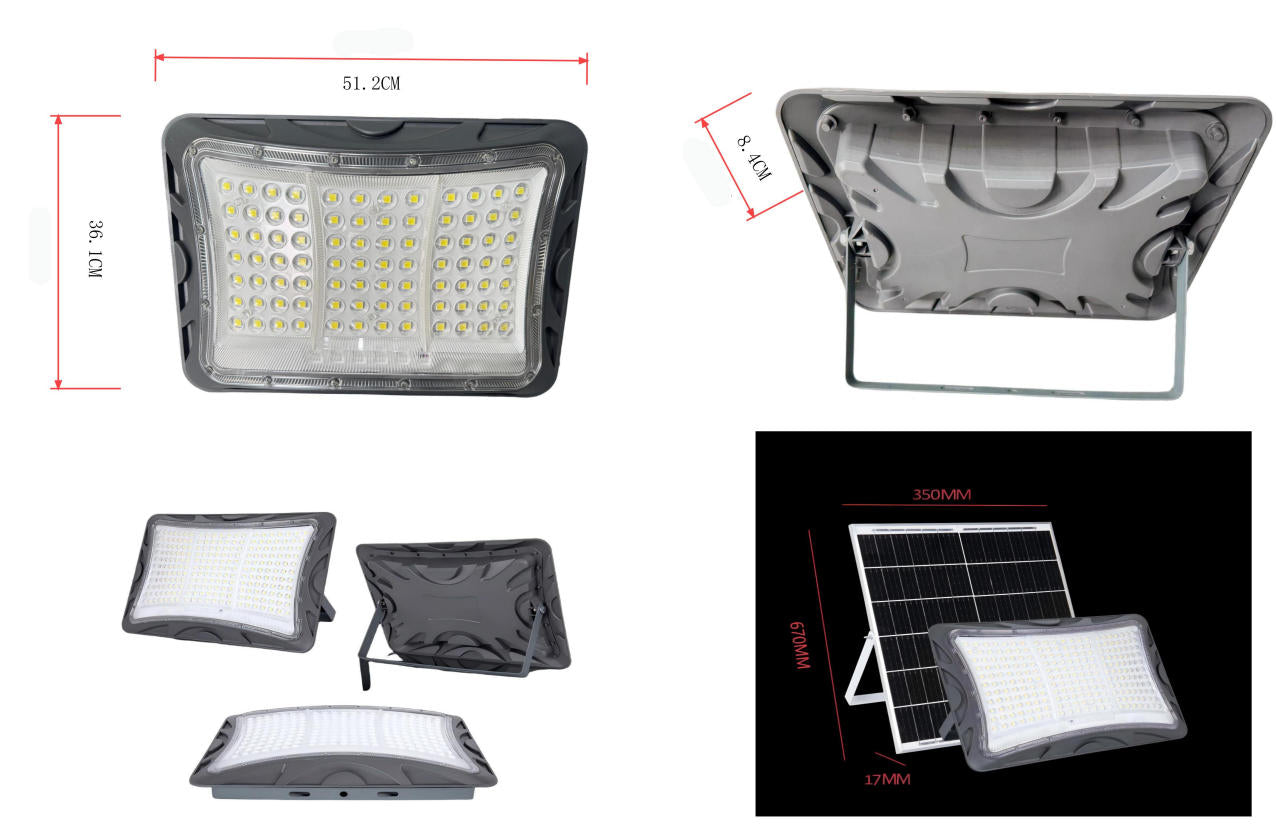 35W Solar Spotlight - High Power LED Outdoor Security Light
