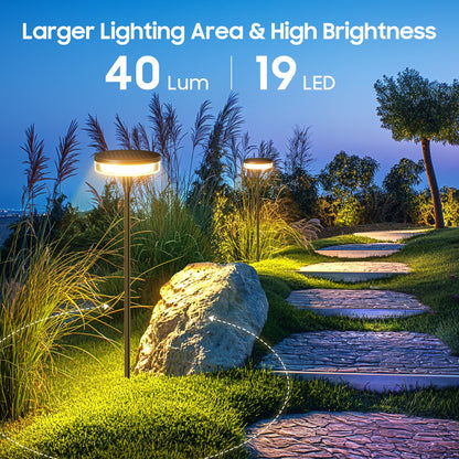 Solar Waterproof Lawn Lights - 12 Hours Warm Light