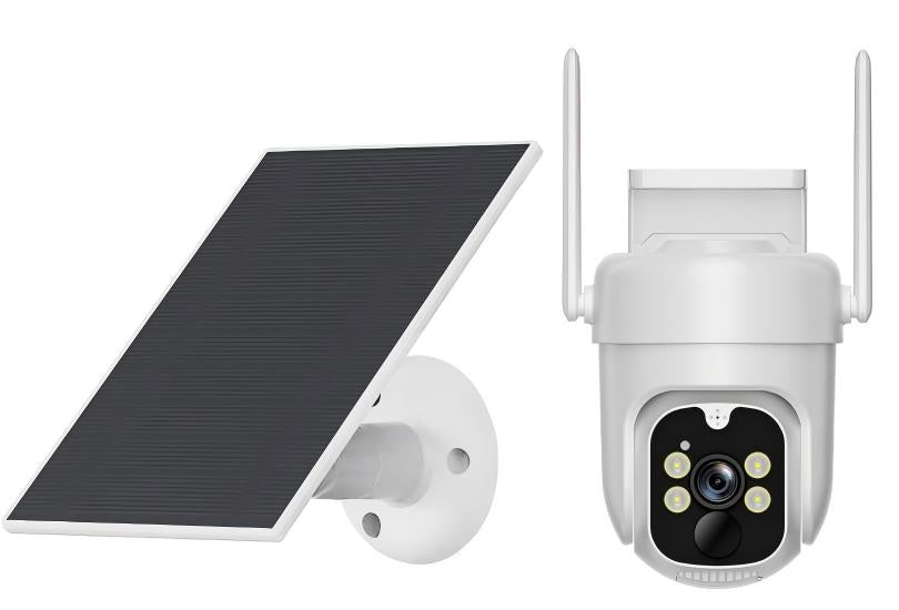 4MP Solar WiFi Security Camera - 100% Wire-Free with Two-Way Audio