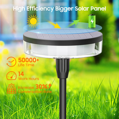 Solar Waterproof Lawn Lights - 12 Hours Warm Light
