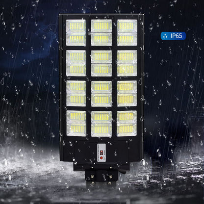 1600W BMW-Style Solar Street Light – 1152 LEDs, 30W Panel, 16-24H Runtime, 360㎡ Coverage