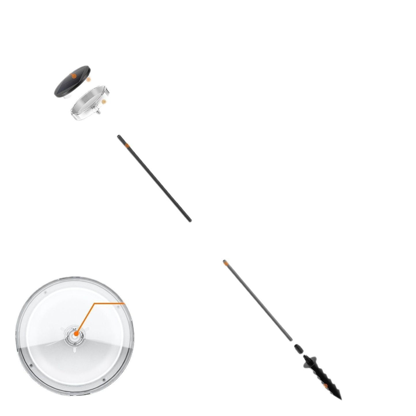 Solar Waterproof Lawn Lights - 12 Hours Warm Light