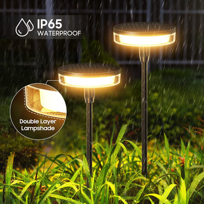 Solar Waterproof Lawn Lights - 12 Hours Warm Light