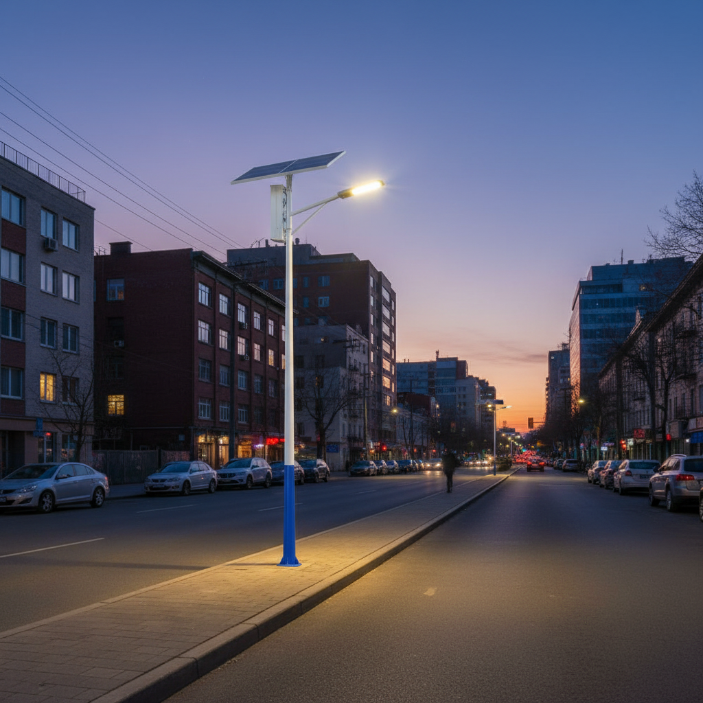 城市街道太阳能路灯