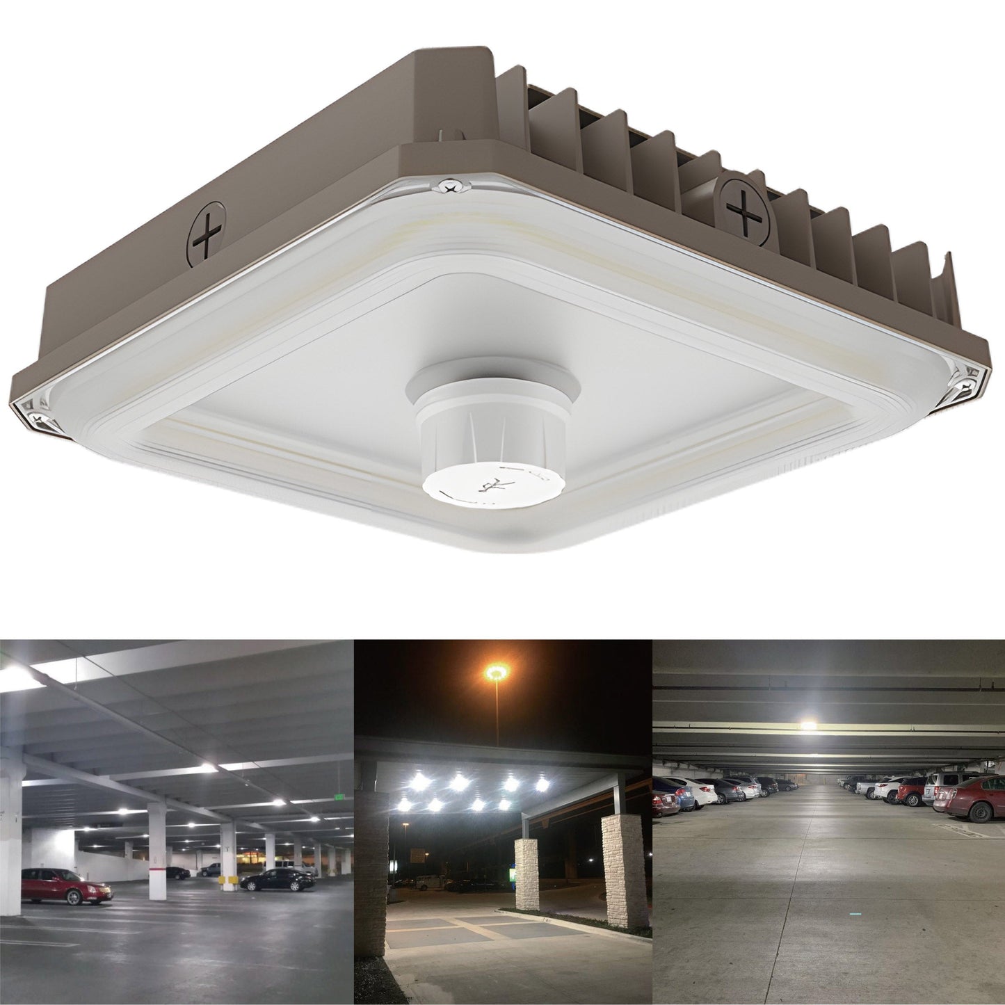 GP04 Series LED Garage & Canopy Light - 40W Tunable, 5200 Lumens, 130 LPW