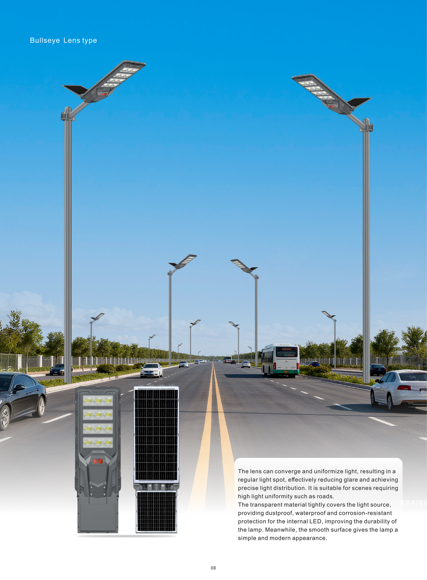All-in-One Solar LED Street Light - Niumo Dual Panel Series DDS-500/600/700W