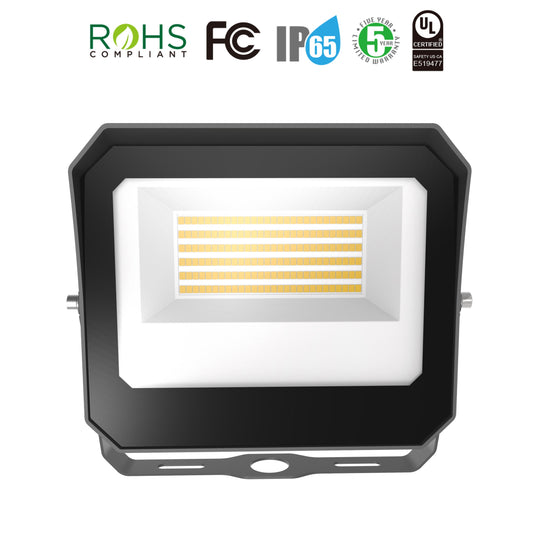 FD06-35/20/15W LED Flood Light - Adjustable Wattage & Color Temperature, 4725LM, 135LPW, IP65 Waterproof Commercial Outdoor Lighting