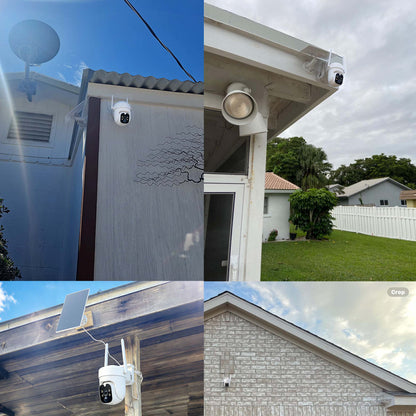 4MP Solar WiFi Security Camera - 100% Wire-Free with Two-Way Audio