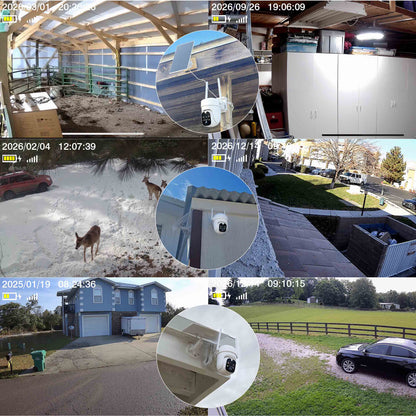 4MP Solar WiFi Security Camera - 100% Wire-Free with Two-Way Audio