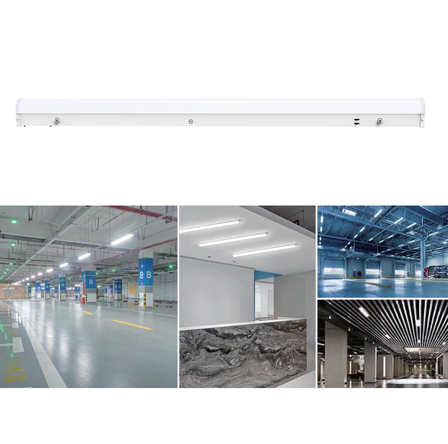 SP05 4FT Linear Strip Light – High-Efficiency & Selectable Wattage (10W-100W) for Commercial & Industrial Use