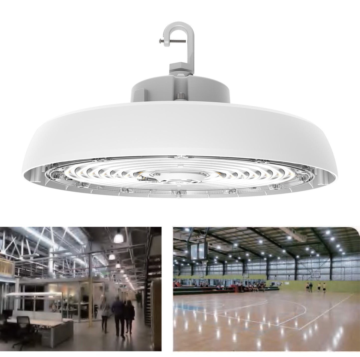 UFO07 LED High Bay Light - 150W 200W 240W Tunable - DLC 5.1 Premium - 150LPW - Industrial Warehouse Lighting