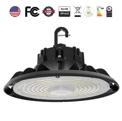 UFO12 LED High Bay Light - 150W 200W 240W Tunable - DLC 5.1 Premium - 150LPW Industrial Warehouse Lighting
