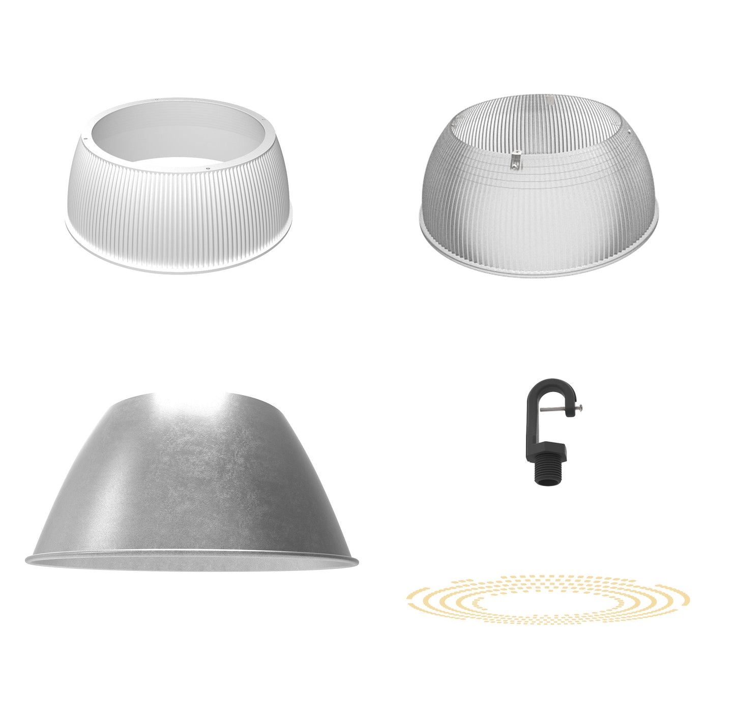 UFO07 LED High Bay Light - 150W/200W/300W Tunable - DLC 5.1 Premium - 140 LPW Industrial Warehouse Lighting