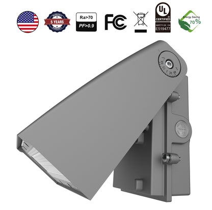WK06 Series LED Wall Pack - 40W to 120W Tunable, DLC Premium 5.1 Certified