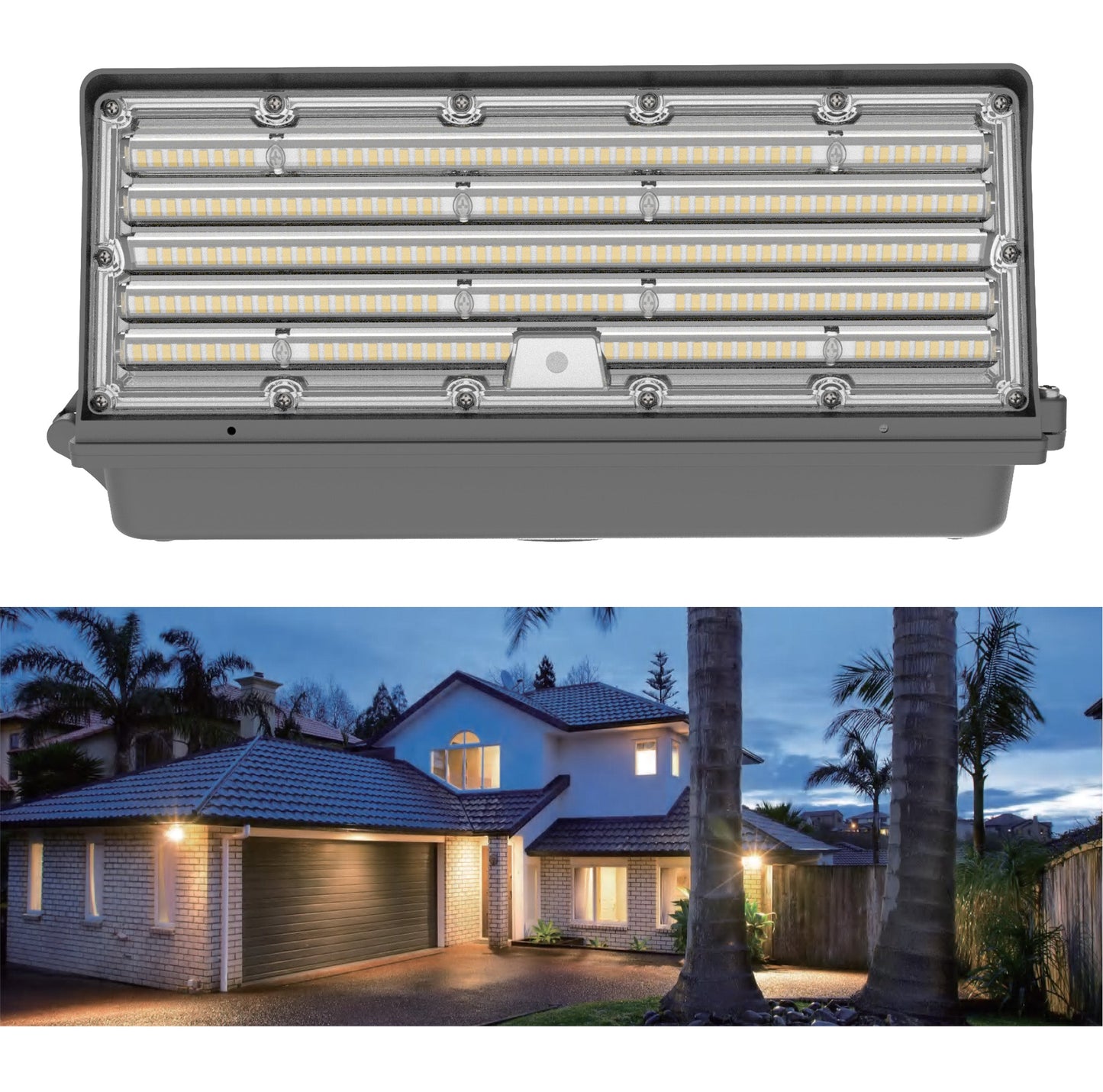 WK07 Series LED Wall Pack - Full Cutoff Commercial Outdoor Lighting 40W-120W