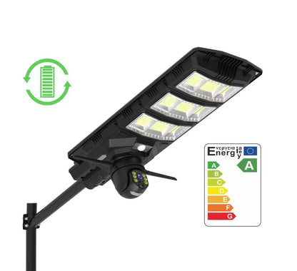 WiFi/4G Solar street lights with 6 million ball camera